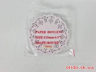 Салфетка ажурная Ф11, 4(100шт) (1 пачка)