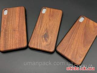 Деревянный чехол для смартфона iPhone XS MAX "Черешня" противоударный под
