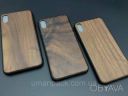 Деревянный чехол на смартфон iPhone XS MAX противоударный "Орех" под