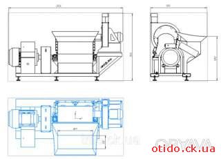Молотковая дробилка CHOPPER - 1200 с циклоном