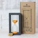 Часы песочные в деревянном корпусе на 15 минут (цвет черный/песок