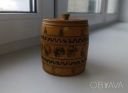 Дерев'яна діжка з кришкою