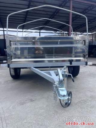 Новий причіп мійний та надійний із нержавійки 200х130х40 "Дніпро"