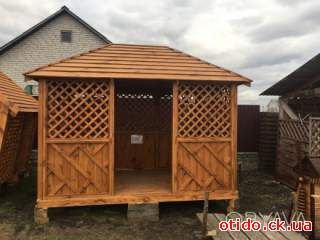 Альтанка прямокутна ( Беседка, брус, дошка, рейка)