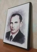 Портрет Степана Бандери, Патріотична картина.
