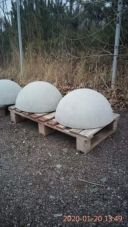 Ограждение бетонное Полусфера