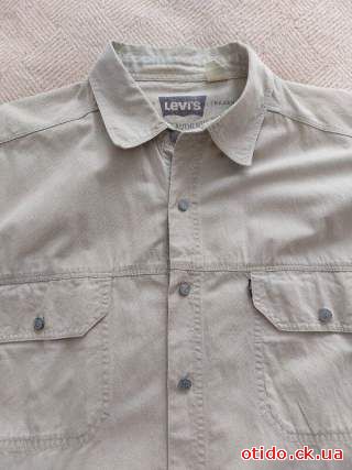 Рубашка мужская LEVIS оригинальная. XL, хлопок
