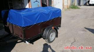 легковой прицеп Днепр-200Ф из бакелитовой фанеры.