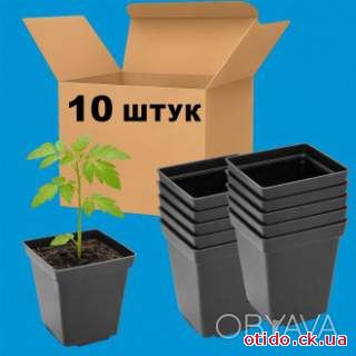 Горшок для рассады с толстой стенкой 0.5 л, набор 10 шт.