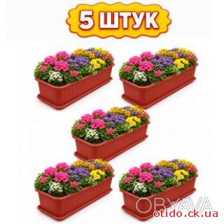 Набор из 5 ящиков балконных для выращивания рассады