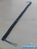 Кабель спиральный чёрный длинный ThermoPulse Black Extra Long 2m / растяжение