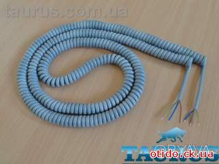 Кабель спиральный серый длинный ThermoPusle Gray Extra Long 2 м / растяжение