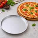 Форма противень для выпечки пиццы и коржей литая алюминиевая &Oslash; 27 см