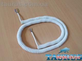 Кабель спиральный белый длинный ThermoPulse White Long, длина 1
