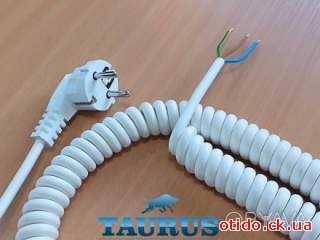 Кабель спиральный белый длинный ThermoPulse White Long, длина 1