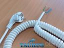 Кабель спиральный белый длинный ThermoPulse White Long, длина 1