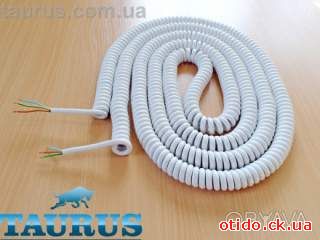 Кабель спиральный белый длинный ThermoPulse White Extra Long 3 м / растяжение