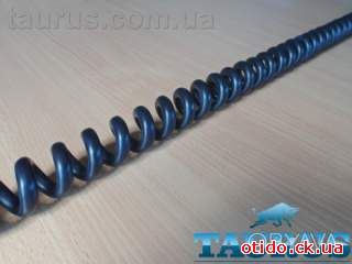 Кабель спиральный чёрный ThermoPulse ExtraPower Black 1m 3G2.5 / растяжение до