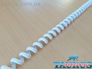 Кабель спиральный белый ThermoPulse Power White 3m 3G1.5 / растяжение до 18м