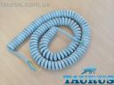 Кабель спиральный серый ThermoPulse Power Gray 1m 3G1.5 / растяжение до 6м