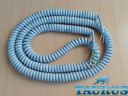 Кабель спиральный серый ThermoPulse Power Gray 2m 3G1.5 / растяжение до 12м