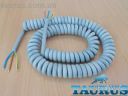 Кабель спиральный серый ThermoPulse Power Gray 0.75m 3G1.5 / растяжение до 4