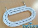 Кабель спиральный белый ThermoPulse Power White 2m 3G1.5 / растяжение до 12м